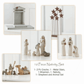 16-piece Nativity set for a classic Christmas keepsake display